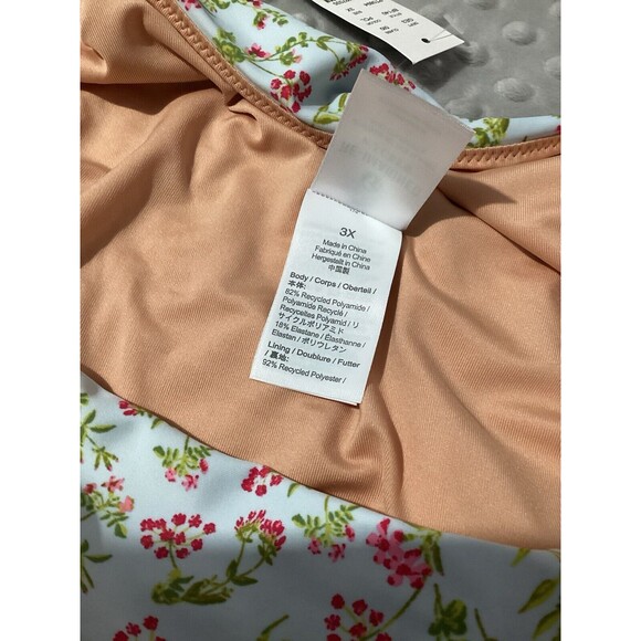 COPY - J. Crew Light Blue Floral Bikini Swim Bottom 3X - Picture 5 of 6